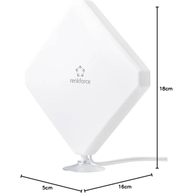 Renkforce Dual Antenne, LTE, UMTS & GSM, alle Netze Mobilfunkantenne, Weiß – Bild 7