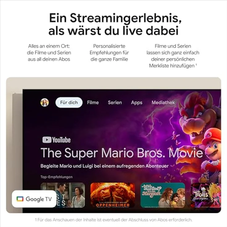 GOOGLE Google TV Streamer (4K) 32 GB, Porcelain – Bild 4