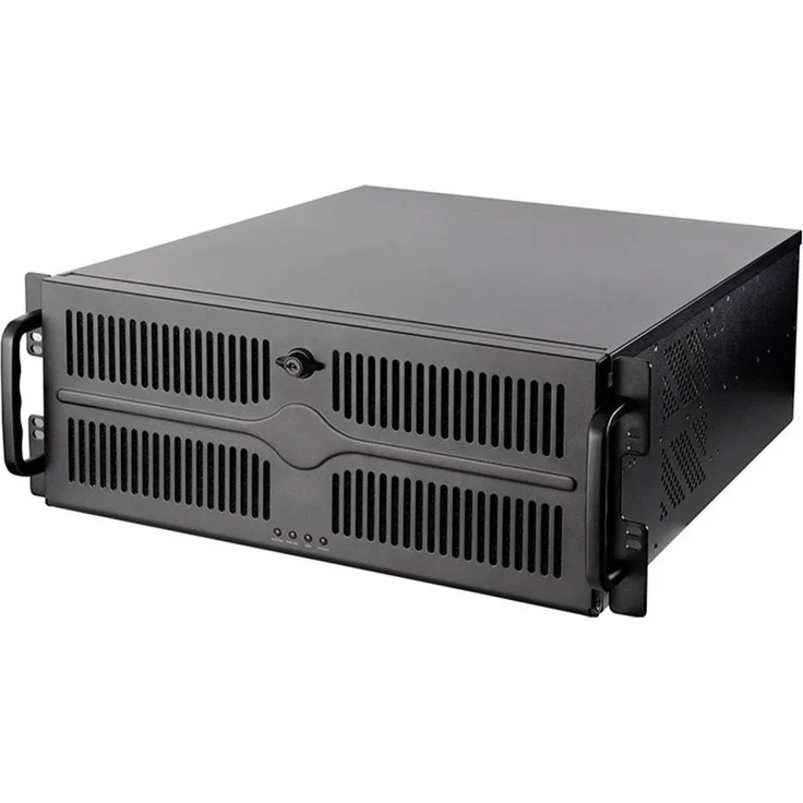 Chieftec UNC-409S-AIO-OP, 4U Rackmount PC-Gehäuse aus 1,2 mm SGCC-Stahl mit Unterstützung für 360 mm AIO-Wasserkühlung, Schwarz