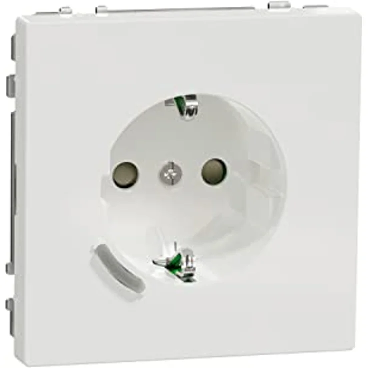 Schneider Electric Merten - Wiser Connected Schuko-Steckdose 16A TPB Lotosweiß System Design, Smart Steckdose, Kompatibel mit Amazon Alexa und Google Home, Smart Home Wifi Steckdose, MEG2380-6035 – Bild 1