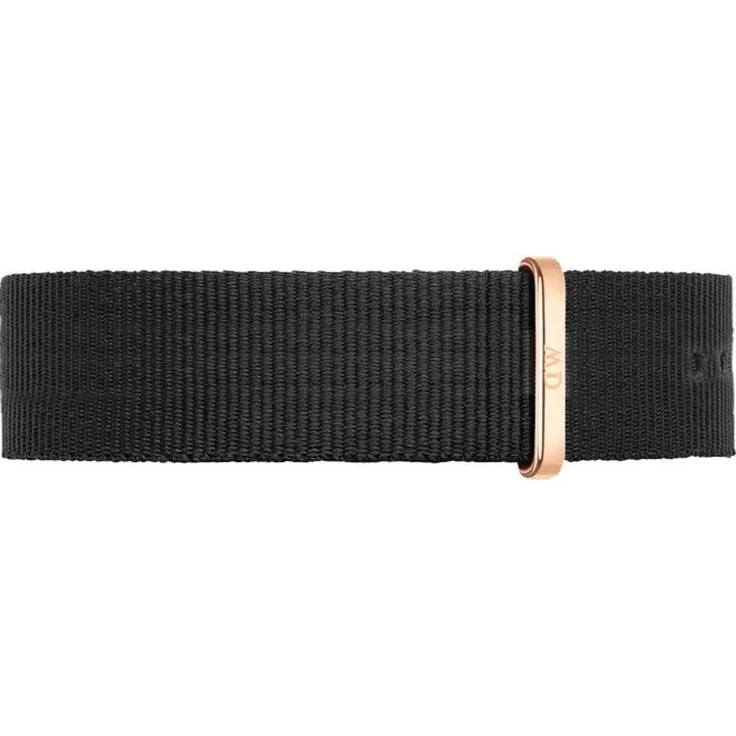 Daniel Wellington Damen-Uhrenarmband Textilband, IP-Rose, 20mm Breite