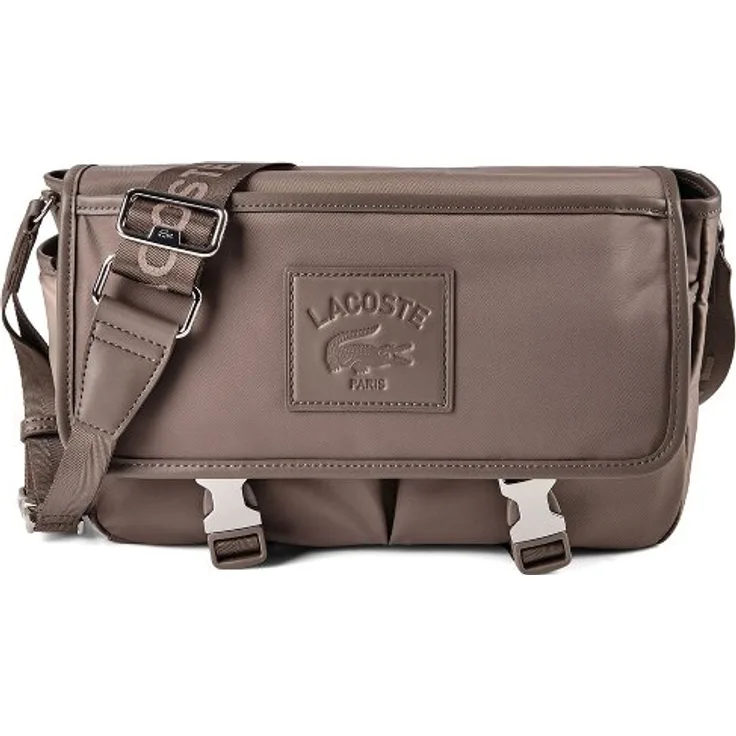 Lacoste Lacoste Classics Messenger, Laptop-Tasche 30.5 cm, grau, 100% Polyester