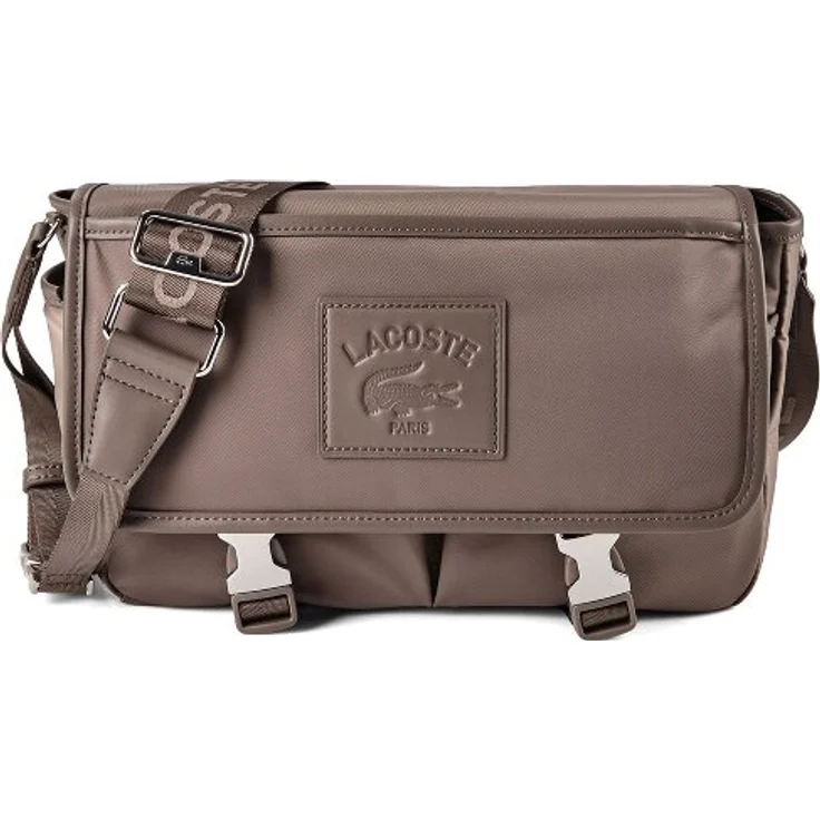 Lacoste Lacoste Classics Messenger, Laptop-Tasche 30.5 cm, grau, 100% Polyester