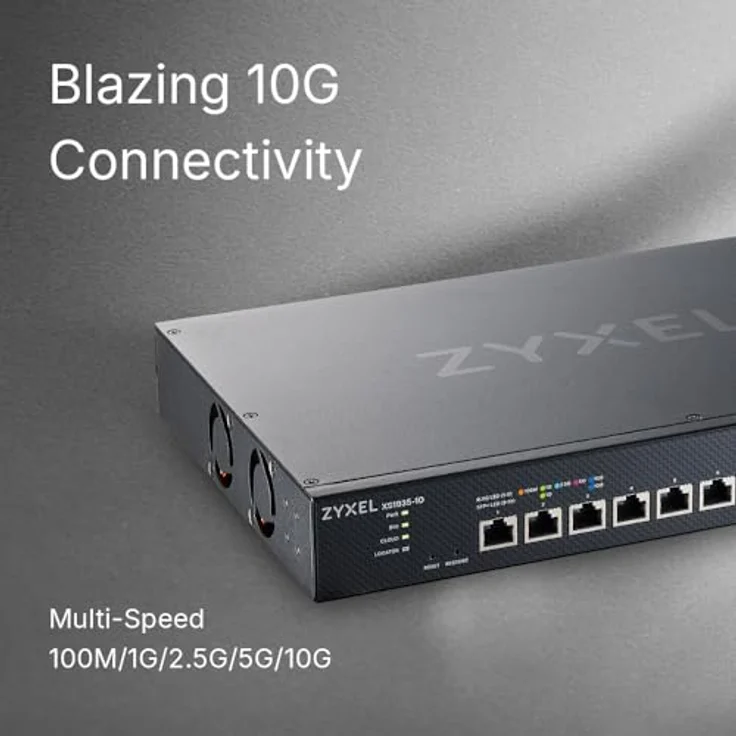 Zyxel XS1935-10 Smart Managed Switch, 10-Port mit 8x 10G RJ45 und 2x 10G SFP+, Nebula Cloud Management – Bild 3