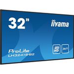 iiyama Prolite LH3241S-B2 80cm 31,5" Digital Signage Display IPS LED Monitor Full-HD VGA HDMI Audio-in/Out RS-232c-in/out RJ45 USB2.0 Mediaplayer 24/7 schwarz