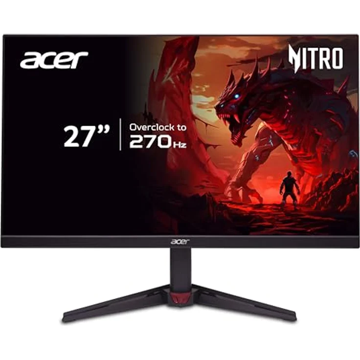 Acer Nitro VG270U Z1, 27 Zoll WQHD Gaming Monitor, IPS, 270Hz (OC), 144Hz HDMI, FreeSync Premium, 1ms Reaktionszeit – Bild 1