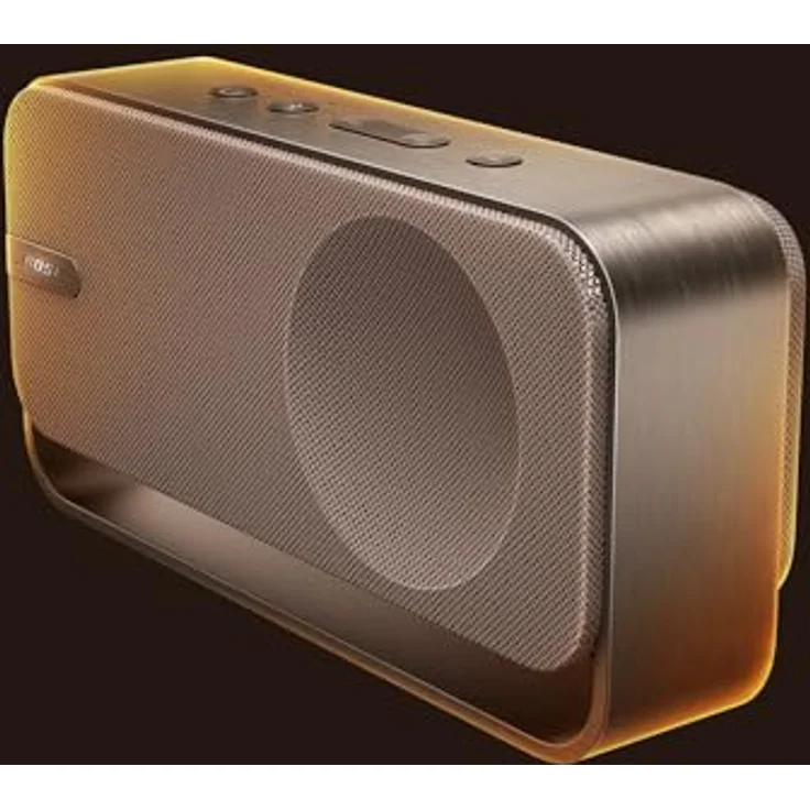 Bose SoundLink Home Lautsprecher, Premium, tragbarer Bluetooth-Regal-Lautsprecher, 9 Stunden Akkulaufzeit, warmes Holz – Bild 2