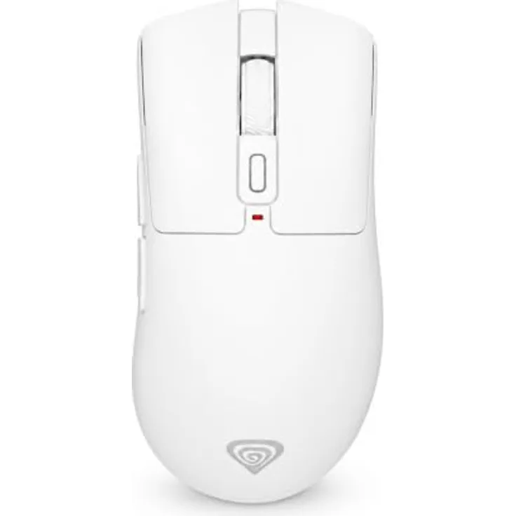 Natec GENESIS Zircon 880 Pro, Optische Wireless Maus mit 30000 DPI, 6 Tasten, Weiß
