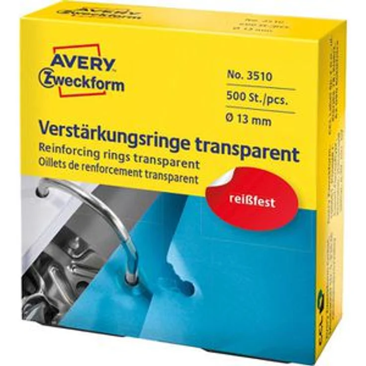 Zweckform 3510 Lochverstärkungsringe transparent – Bild 1