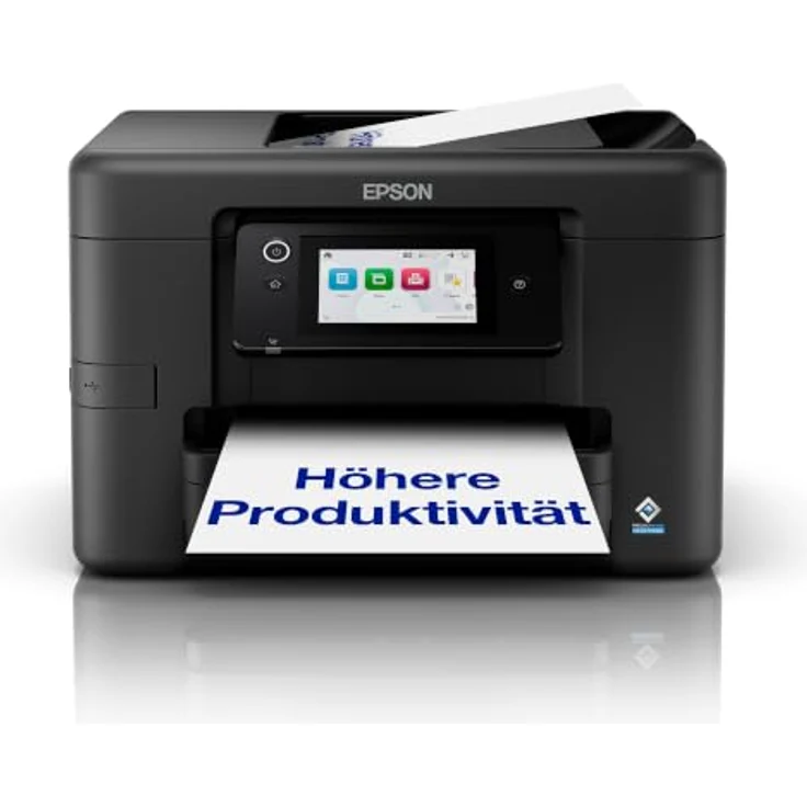 EPSON WorkForce Pro WF-4920, 4 in 1 Farb-Tintenstrahl-Multifunktionsdrucker mit Duplex-Druck, 4,3 Zoll Farb-Touchscreen und mobilem Print, schwarz – Bild 1