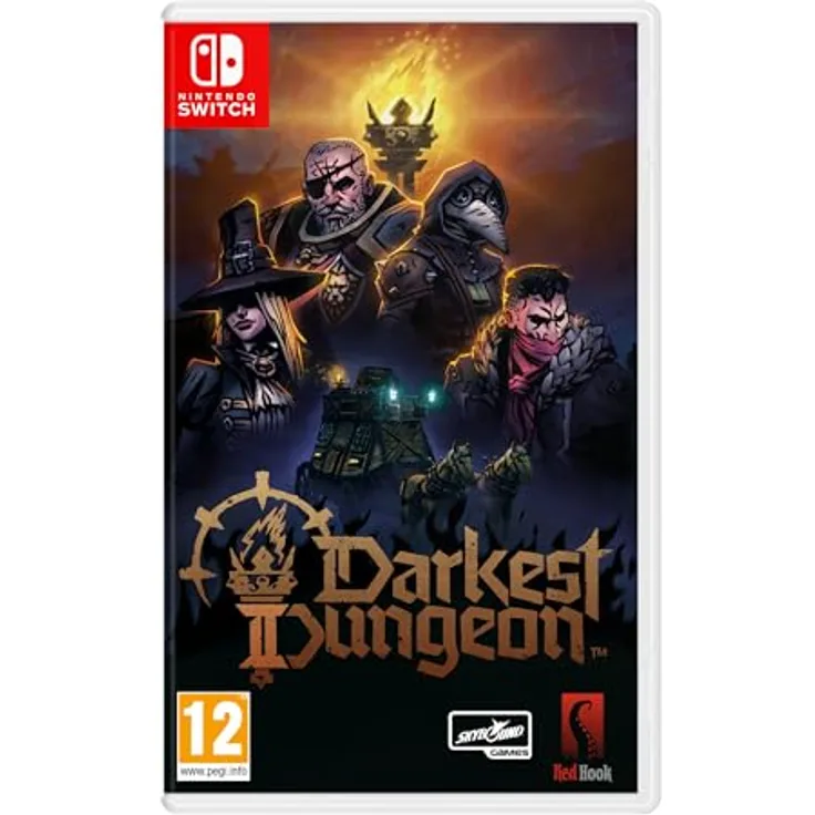 Skybound Games Darkest Dungeon 2, Nintendo Switch Game mit verbessertem Token-System und tragischen Ursprungsgeschichten der Helden, inklusive Bühnencoach-Modell und Soundtrack-Code