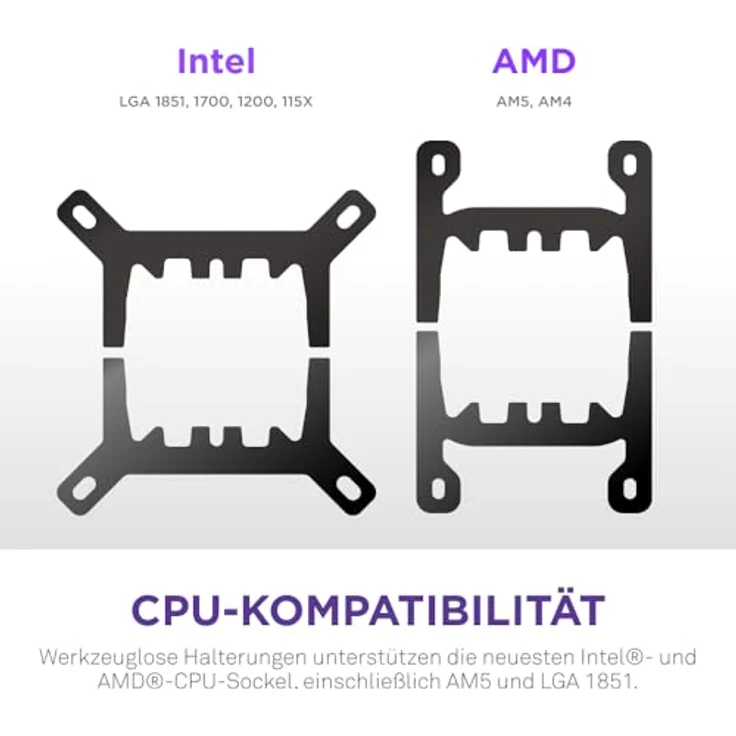 NZXT Kraken Plus 240, All-in-One CPU Wasserkühler, 240 mm, Schwarz, kompatibel mit LGA 115X/1700/AM4/AM5 – Bild 8