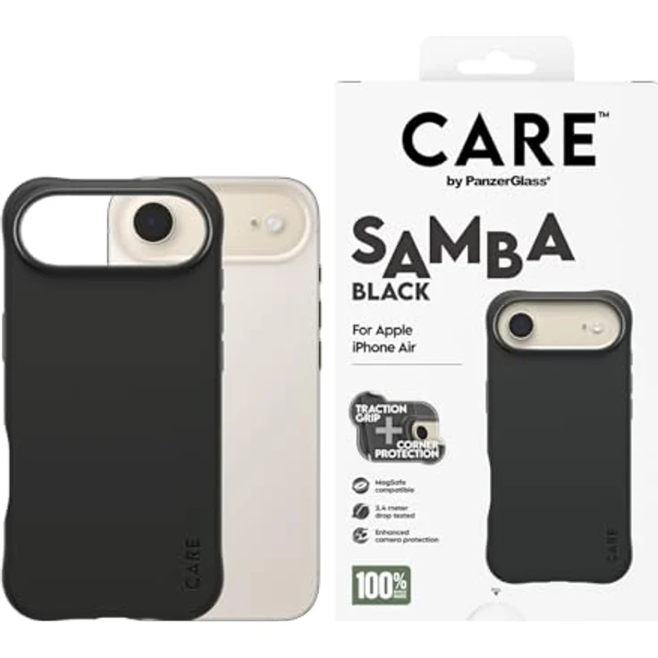 CARE by PanzerGlass Samba MagSafe Case für Apple iPhone Air, stoßfeste Schutzhülle aus 100% recyceltem TPU, nahtlose MagSafe-Kompatibilität – Bild 2