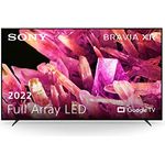Sony XR-65X90K/P BRAVIA XR 65 Zoll Fernseher (Full Array LED, 4K Ultra HD, High Dynamic Range (HDR), Smart TV (Google TV), 2022 Modell), Schwarz