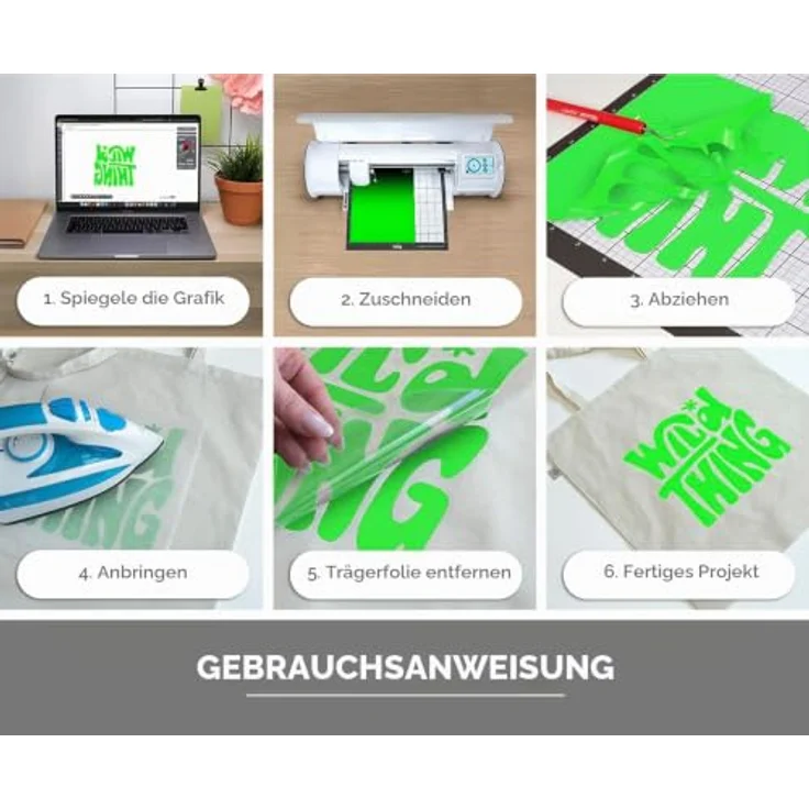 Siser Fluo Transferfolie, PVC-frei, Schnittbreite 30 cm, hohe Waschbeständigkeit, ideal für Multi-Schicht-Anwendungen – Bild 3