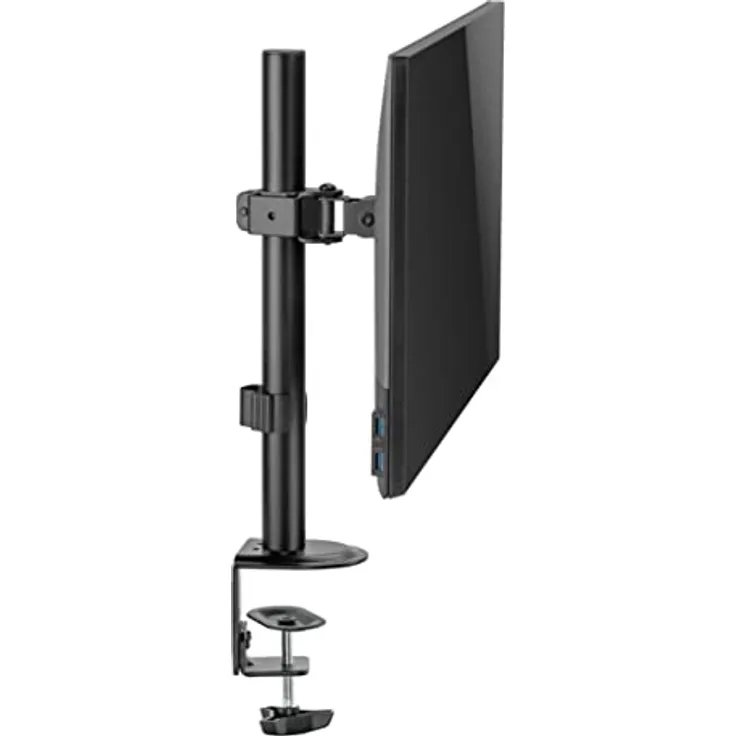 Superior Driak na Monitor 17-32" SINGLE, TV-Tischständer für VESA 75x75 und 100x100, neigbar und drehbar, bis 9 kg Belastbarkeit, höhenverstellbar, stabil aus Stahl