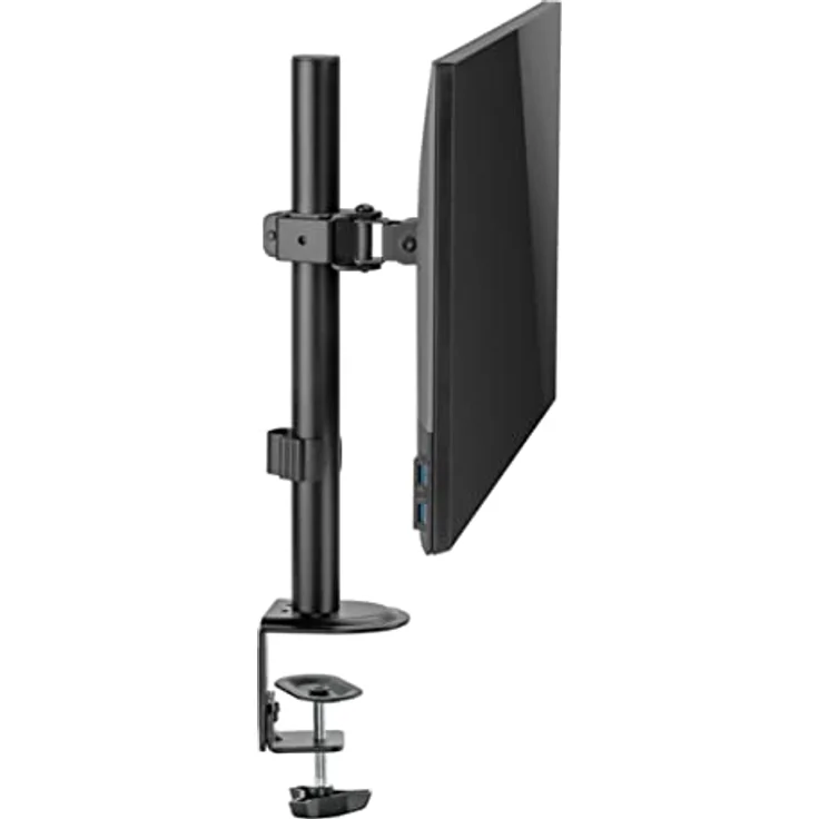 Superior Driak na Monitor 17-32" SINGLE, TV-Tischständer für VESA 75x75 und 100x100, neigbar und drehbar, bis 9 kg Belastbarkeit, höhenverstellbar, stabil aus Stahl – Bild 1