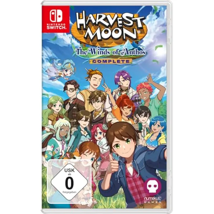 NUMSKULL GAMES Harvest Moon: The Winds of Anthos - Complete Edition, Nintendo Switch Spiel mit allen 5 DLCs, Open-World-Farmabenteuer und Herzlichen Beziehungen