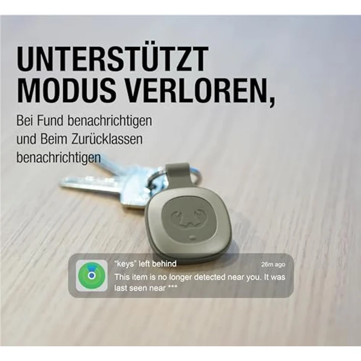 Fresh 'n Rebel Smart Finder - Funktioniert mit Apple Wo Ist? (IOS), Schlüsselfinder mit Lautsprecher, Smart Tag, IP67 Staub- und wasserdicht, 3-Pack (Silky Sand, Dive Blue, Safari Red) – Bild 3