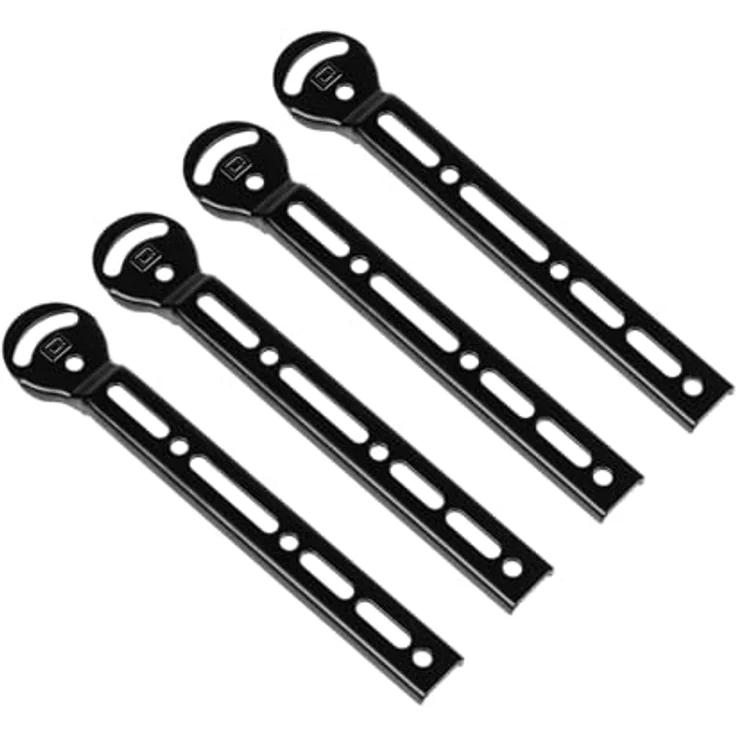 Gator Frameworks GFW-AV-LCD-15, TV-Halterung aus Stahl, schwarz, für Bildschirme bis 65 Zoll, höhenverstellbar von 1092 bis 1854 mm, universelle VESA-Halterung – Bild 5