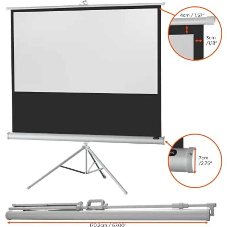 Celexon Stativ Economy 158 x 89 White Edition – Bild 3