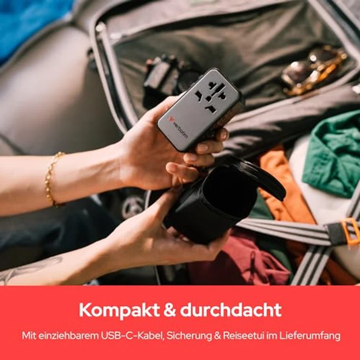 Verbatim Charge 'n' Travel GaN III, USB Ladegerät mit 85 W Leistung, schwarz – Bild 6