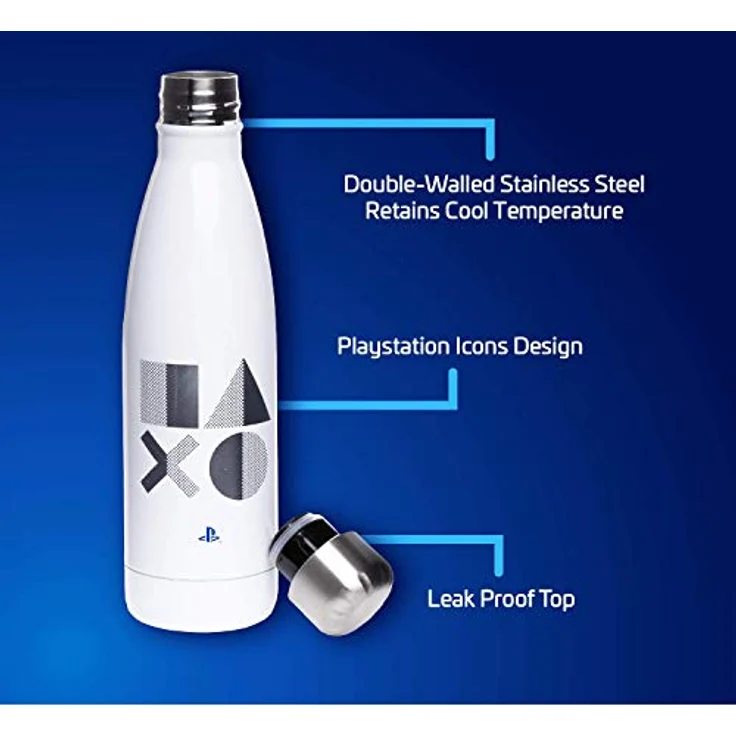 Playstation 5 500ml Edelstahl Metall Wasserflasche – Bild 5