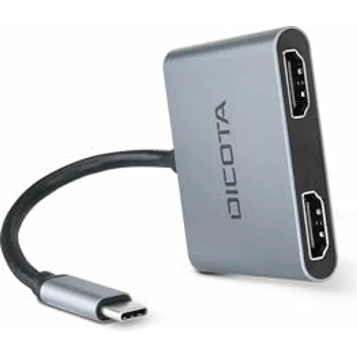DICOTA Laptop-Dockingstation 4-in-1 USB-C Mini Docking Station, 4K HDMI, Silber – Bild 4