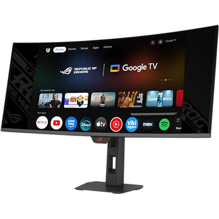 ASUS ROG Strix OLED XG34WCDMTG, 34“ Curved Gaming Monitor, 3440x1440, 240Hz, FreeSync & G-Sync kompatibel, WiFi 6, Dolby Vision & Dolby Atmos – Bild 2