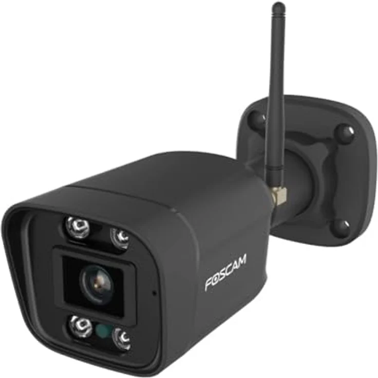 Foscam V8P 4K 8 MP Dual-Band WLAN Überwachungskamera mit integriertem Scheinwerfer und Einer Alarmsirene (schwarz) – Bild 2