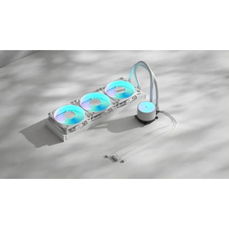 Fractal Design Radius 360 RGB White, Wasserkühlung mit RGB-Beleuchtung, 1700 g – Bild 3