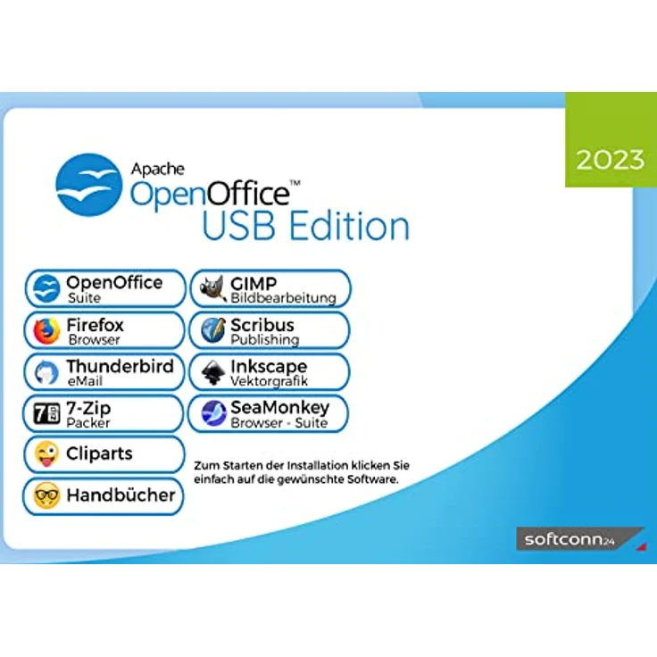 OpenOffice - 2023 USB Edition für PC/Notebook auf USB Stick – Bild 2