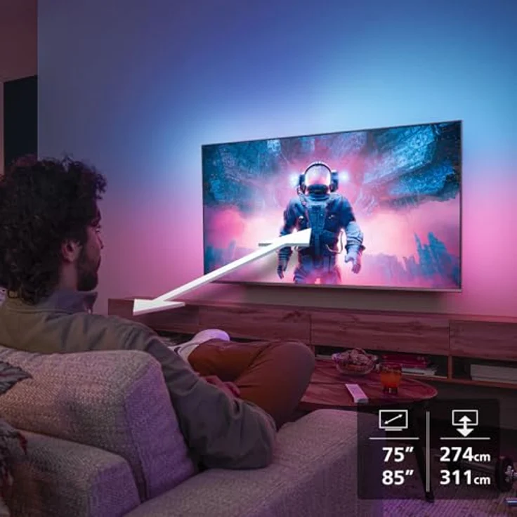 Philips 8500 series 85PUS8500/12, 85 Zoll 4K Smart Fernseher mit Ambilight und Dolby Atmos – Bild 13