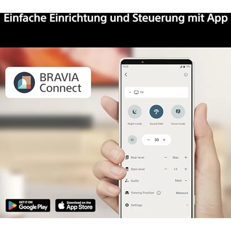 Sony Bravia Theatre Rear 9 Wlan Lautsprecher mit Bluetooth, 6.0 Kanälen und 180 W, Schwarz, versandkostenfrei – Bild 6