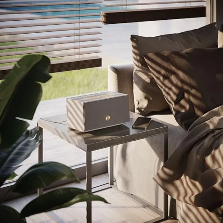 Audio Pro C5 MkII W, Multiroom Streaming-Lautsprecher mit Airplay, Bluetooth und WLAN, Grau – Bild 3