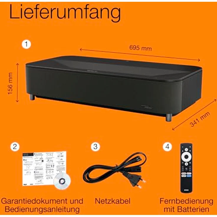 Epson Lifestudio Grand Plus EH-LS970B-Black, 4K Beamer mit KI-Bildverbesserung, Dolby Audio und Google TV – Bild 6