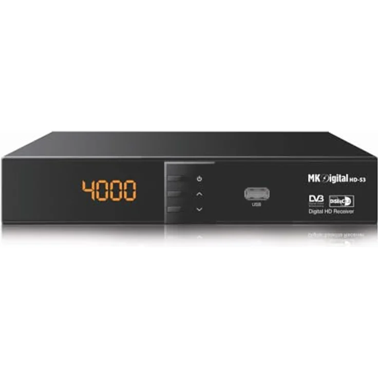 MK-Digital HD-S3 1080p Full HD Sat Receiver Scart, HDMI, EPG USB Mediaplayer Astra-Hotbird-Türksat vorprogrammiert, schwarz – Bild 2