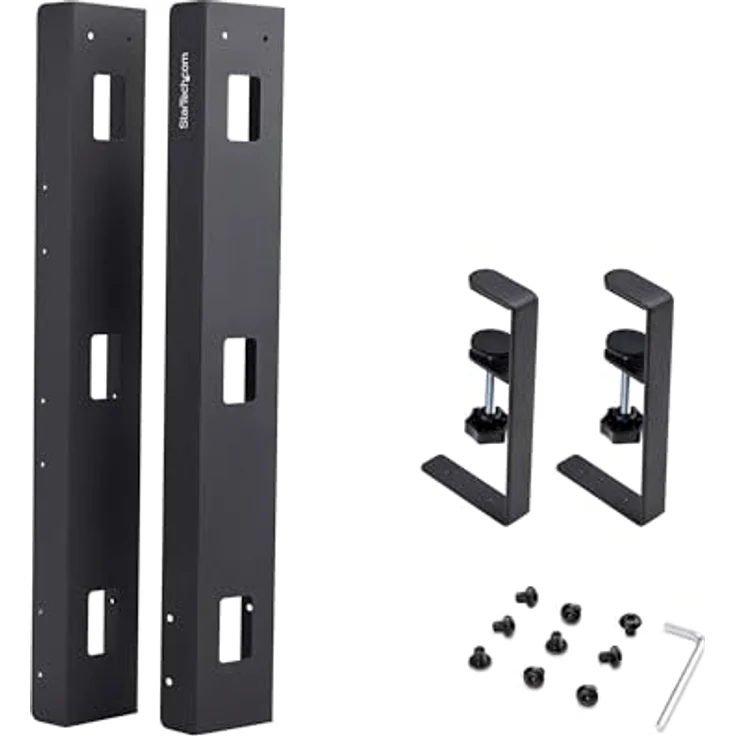 Startech.com Rack, Schreibtischkabelkanal mit Längenanpassung, Kabelwanne unter Tisch montierbar, 80 cm, Schwarz – Bild 7