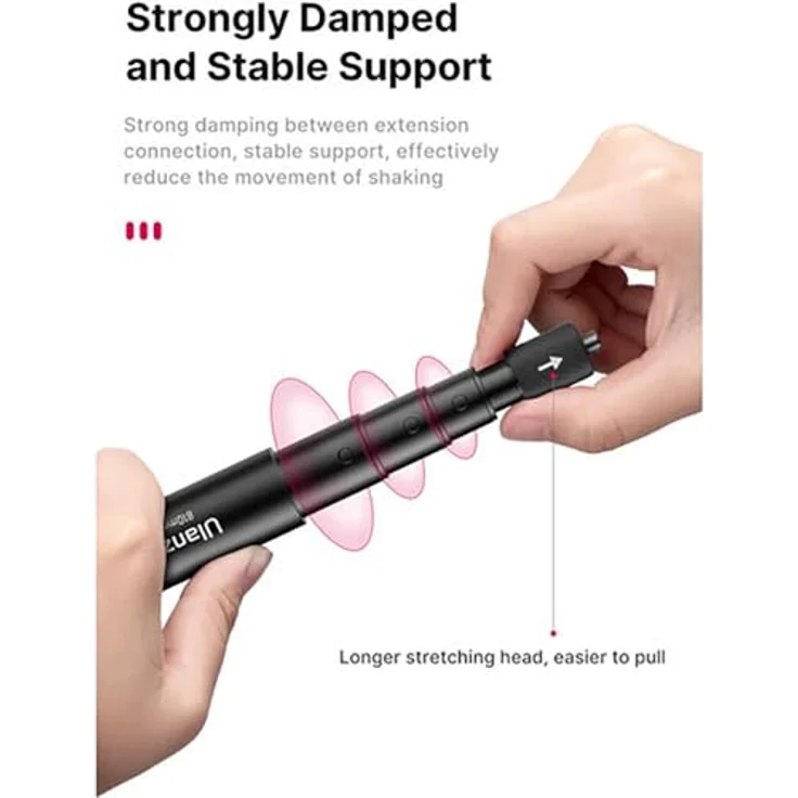 Ulanzi MT 58, Erweiterbarer Selfie Stick für GoPro/Insta360/DJI, 29.5 - 121 cm Länge – Bild 6