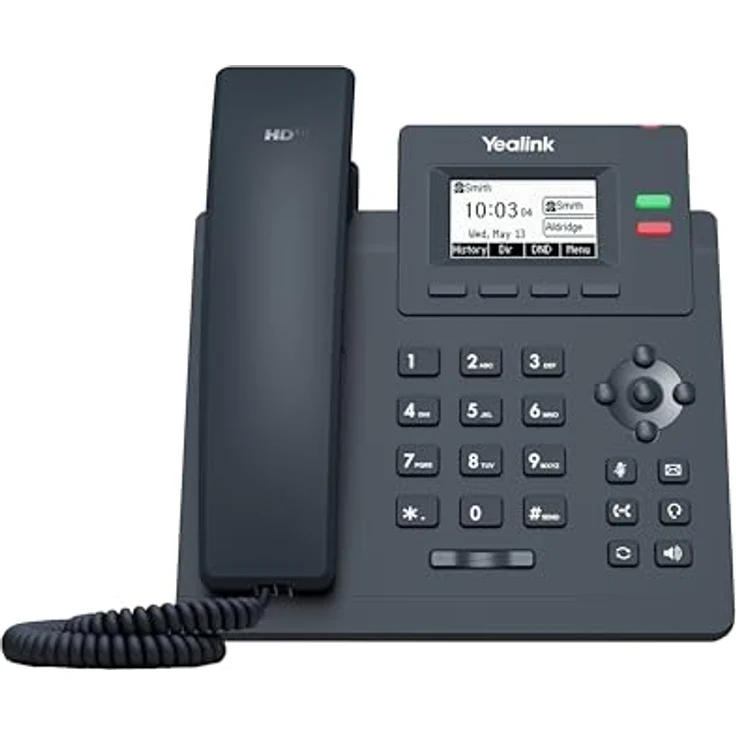 Yealink Sip-T31w, VoIP-Telefon mit HD-Audio, integriertem Dualband WLAN und zwei SIP-Konten – Bild 2