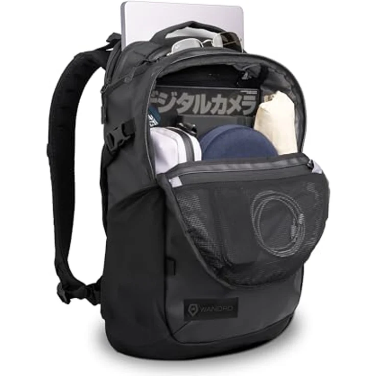Wandrd NIMBUS 18 Black, Fotorucksack 18L mit seitlichem Kamera-Schnellzugriff, gepolstertem Laptop-Fach und wetterfesten Materialien, Schwarz – Bild 3