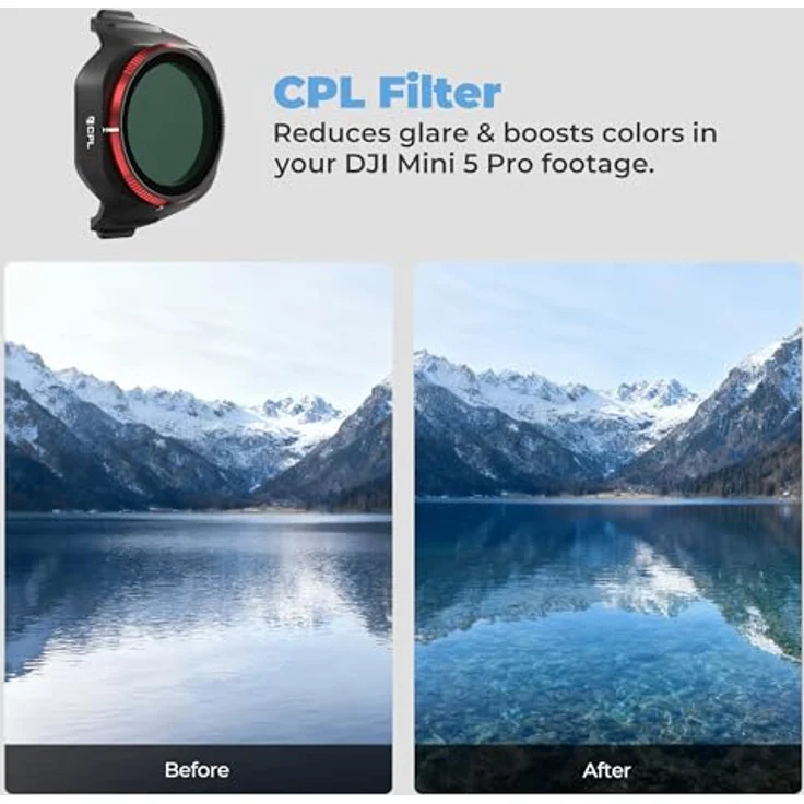 Freewell Mini 5 Pro Filters Mega Kit, 16 professionelle Drohnenfilter für DJI Mini 5 Pro, ND, ND/PL, LPR, Glow Mist, CPL, UV, hochwertiges Glas, Mehrfarbig – Bild 5
