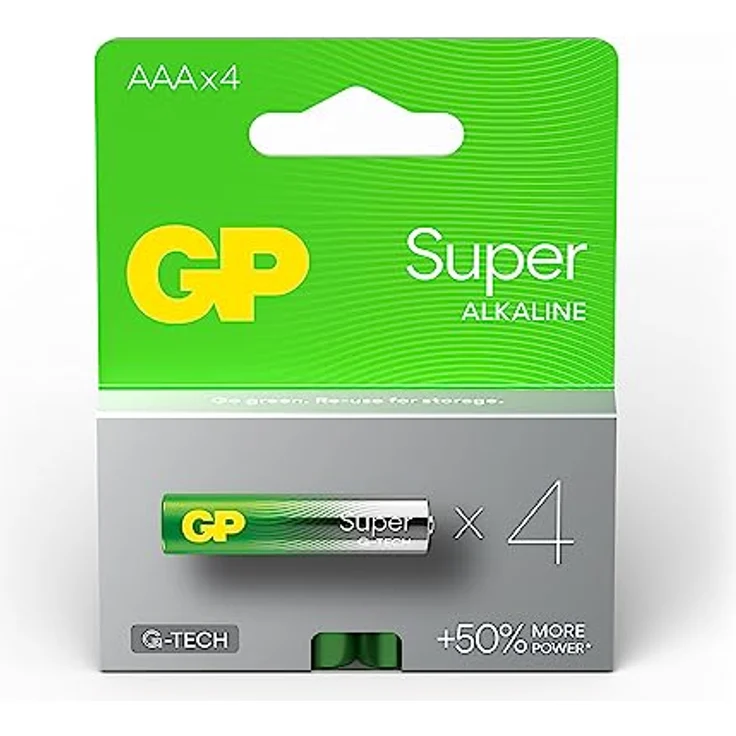 GP Super Alkaline Batterien AAA Micro, LR03, 1,5V, 4 Stück, ideal für die Stromversorgung von Geräten des täglichen Bedarfs - Die Neue G-TECH-Technologie – Bild 5