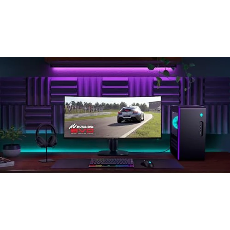 Alienware AW3425DW, 34" WQHD Gaming Monitor, 240Hz, QD OLED, 1800R Curved, NVIDIA G-SYNC, AMD FreeSync Premium Pro, HDR True Black 400, USB-C, 3 Jahre Garantie – Bild 5