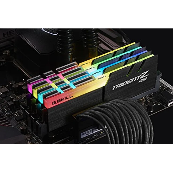 G.SKILL F4-3000C16D-16GTZR 16 GB (8 GB x 2) Trident Z R GB-Serie DDR4 3000 MHz PC4-24000 CL16 Zweikanal-Speichersatz - Schwarz mit voller Länge RGB LED-Lichtleiste – Bild 5
