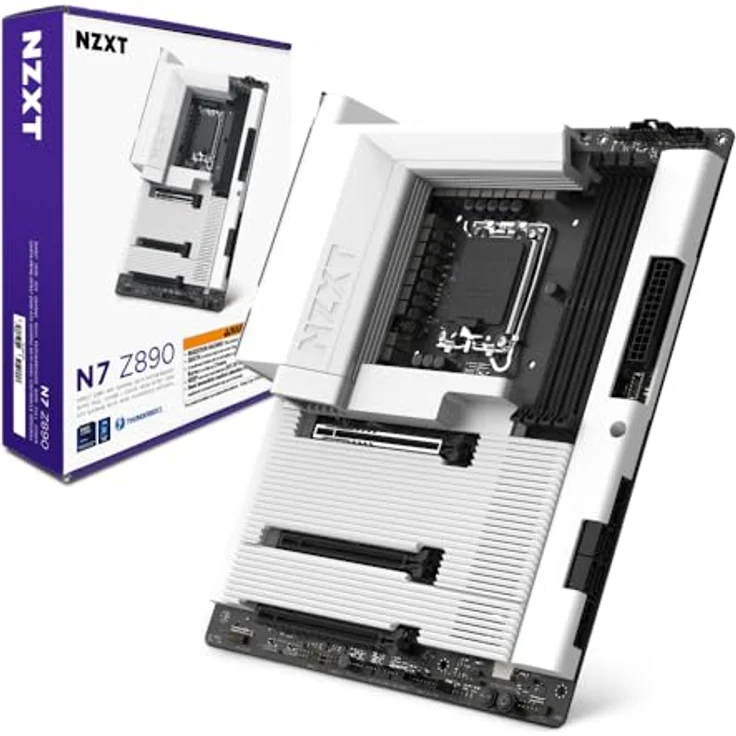 NZXT N7 Z890, Mainboard für Intel Core Ultra-Prozessoren, ATX, mit Thunderbolt 4, DDR5 und PCIe 5.0 Unterstützung – Bild 9