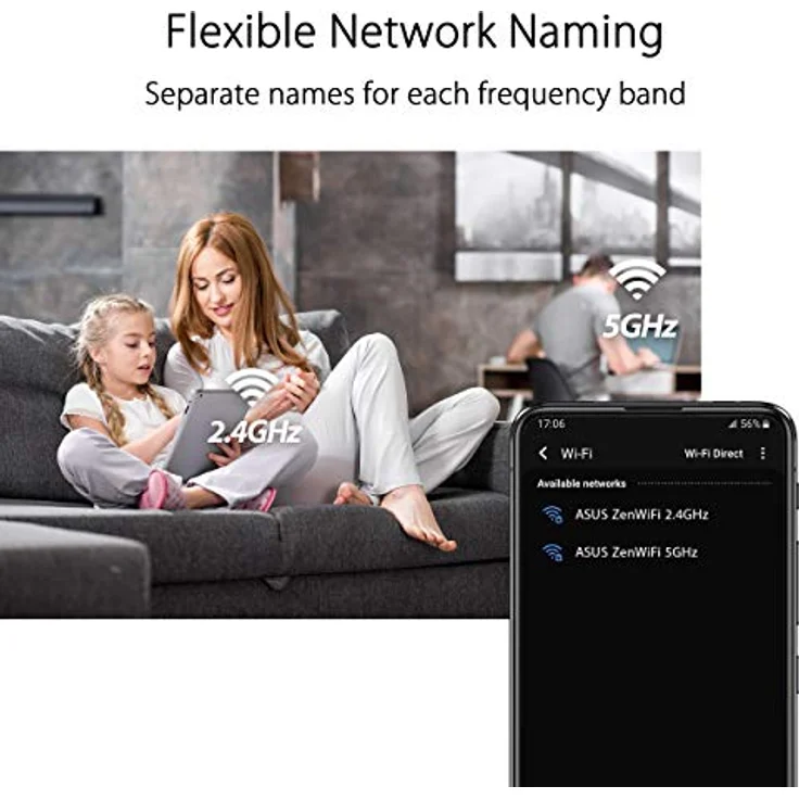 wl-router asus zenWLAN ax mini (xd4) ax1800 1er weiß – Bild 5