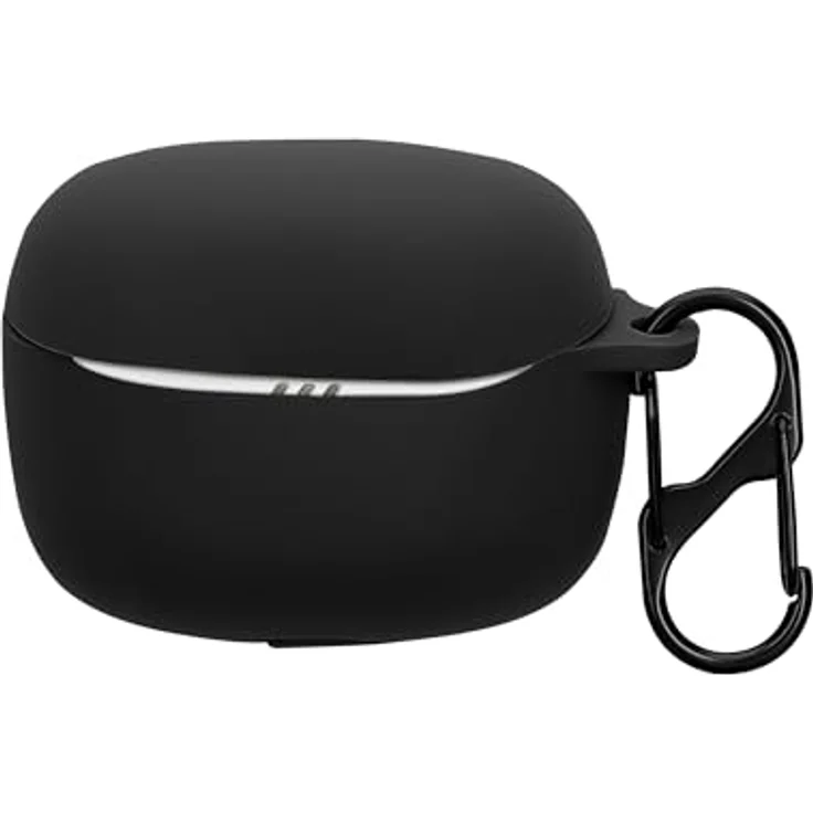 kwmobile Hülle kompatibel mit JBL Tune Beam 2 Kopfhörer - Silikon Schutzhülle Etui Case Cover Schoner in Schwarz - STYLISCH UND FUNKTIONAL – Bild 1