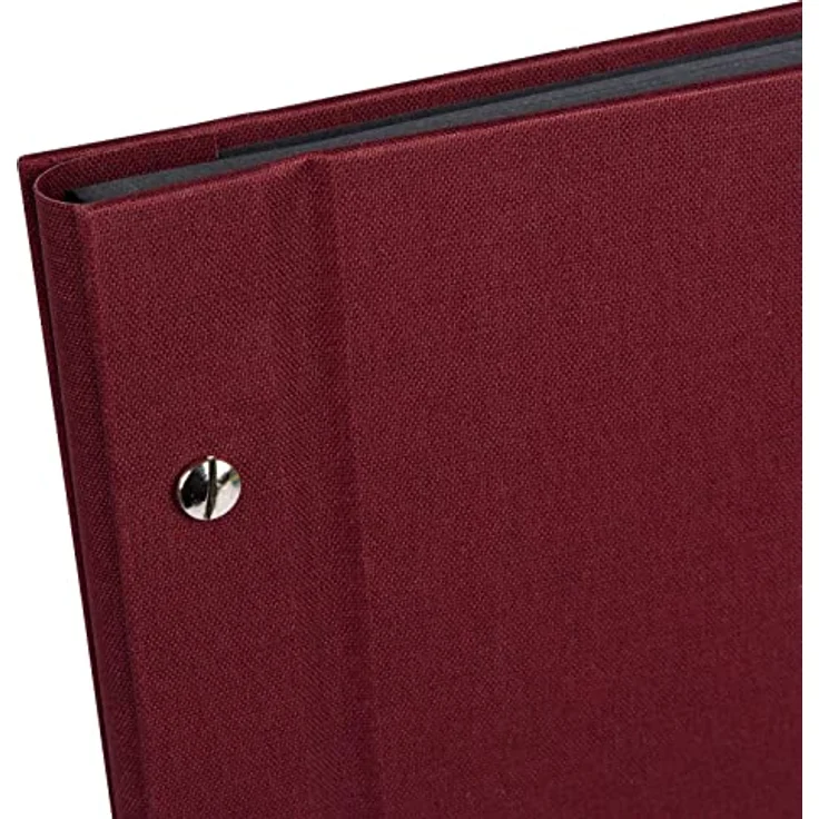 goldbuch Schraubalbum mit Fensterausschnitt, Bella Vista, 39 x 31 cm, 40 schwarze Seiten mit Pergamin-Trennblättern, Erweiterbar, Leinen, Bordeaux, 28972 – Bild 5