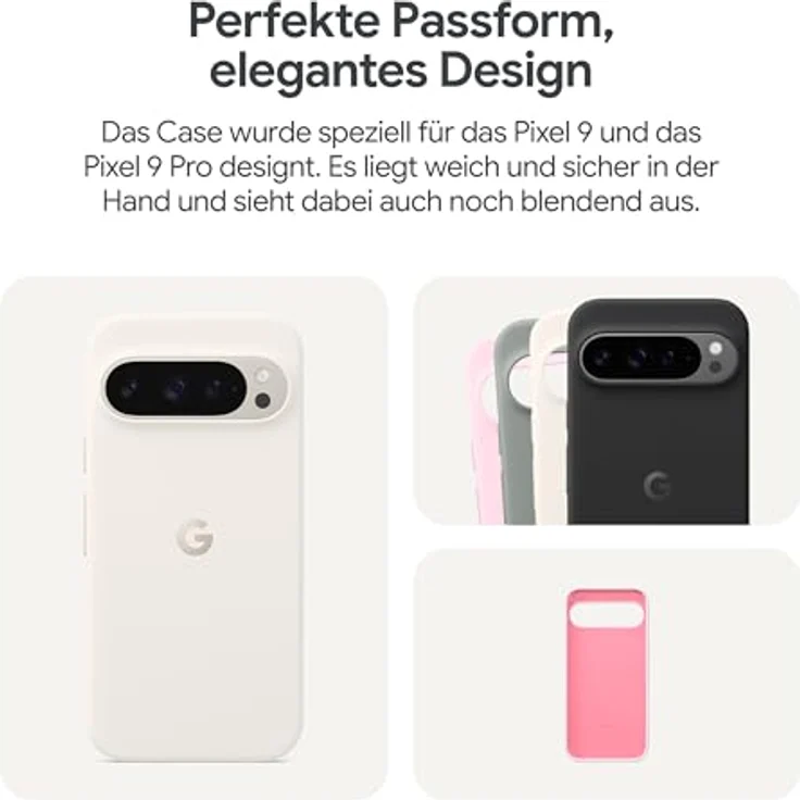 Google Pixel 9 & Pixel 9 Pro Case – langlebiger Schutz – fleckenabweisendes Silikon – Schutzhülle für Android-Smartphones – Porcelain – Bild 5